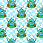 Retro earth planet cartoon pattern Coffee Mug Gallery Image 2