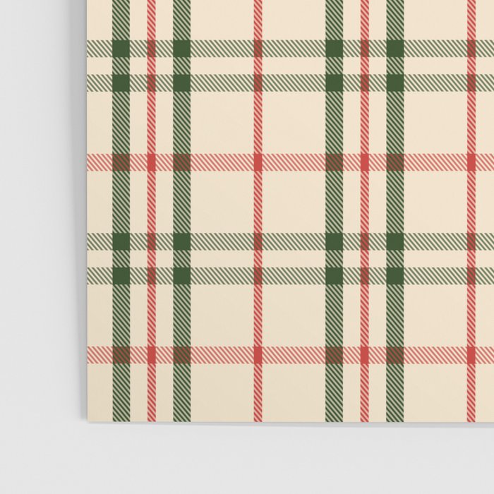 Festive Green & Red Christmas Plaid Poster Gallery Image 3