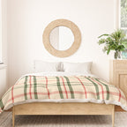 Festive Green & Red Christmas Plaid Duvet Cover Gallery Image 3