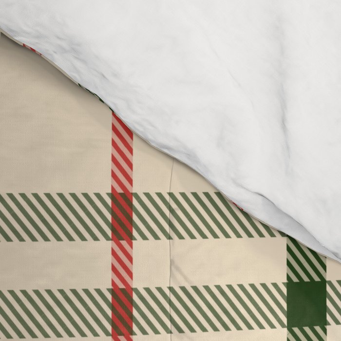 Festive Green & Red Christmas Plaid Comforter Gallery Image 4