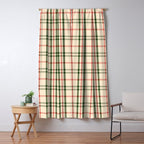 Festive Green & Red Christmas Plaid Window Curtain Gallery Image 5