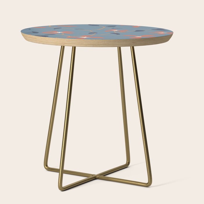 Floral Clematis Vine - Indigo Sunset Side Table Gallery Image 1