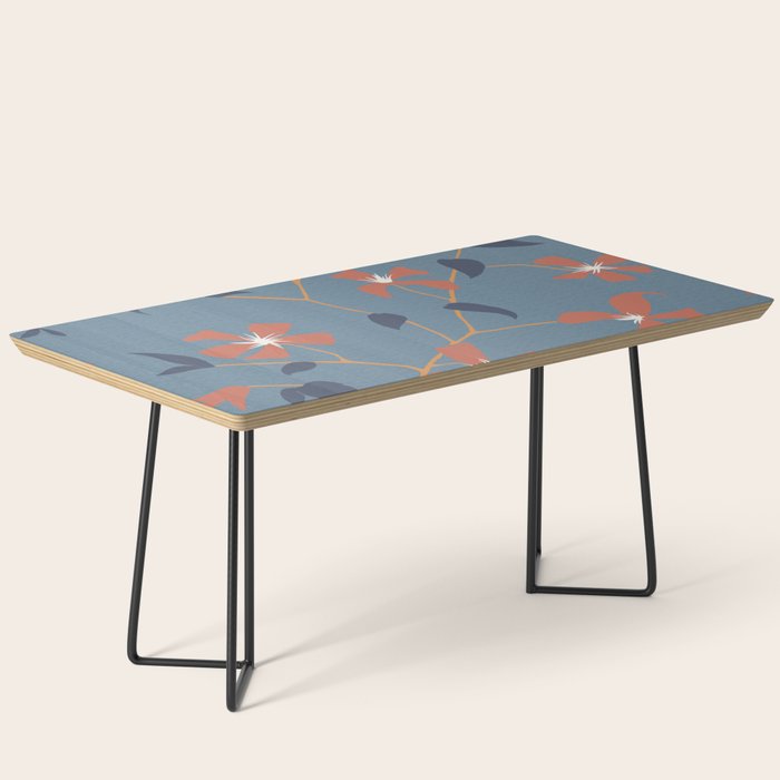 Floral Clematis Vine - Indigo Sunset Coffee Table Gallery Image 1