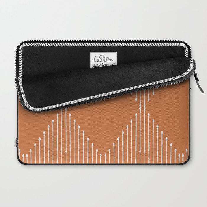 Geo (Terracotta Orange) Laptop Sleeve Gallery Image 2