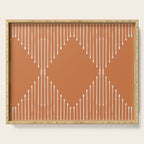 Geo (Terracotta Orange) Serving Tray Gallery Image 1