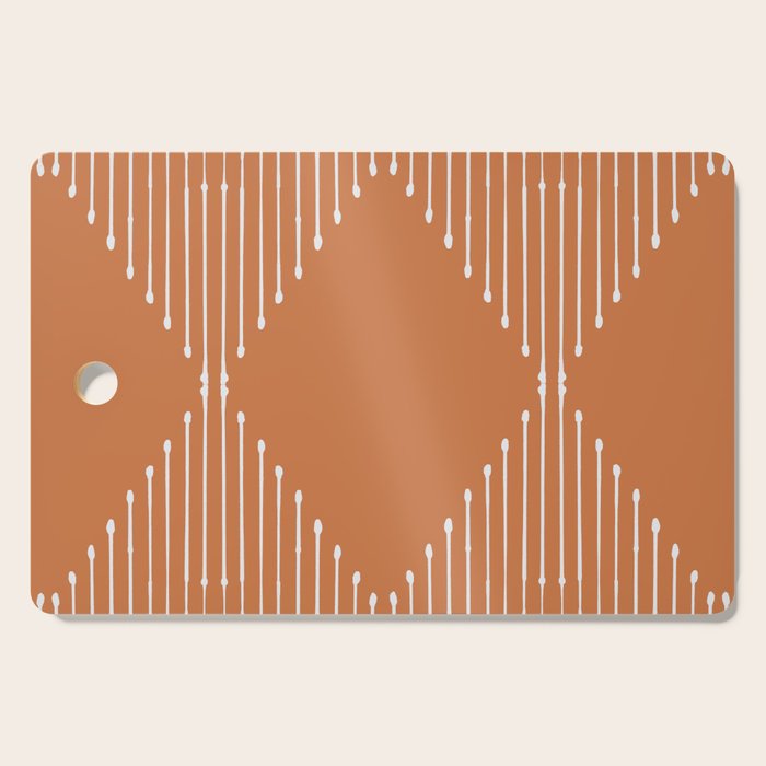 Geo (Terracotta Orange) Cutting Board Gallery Image 1