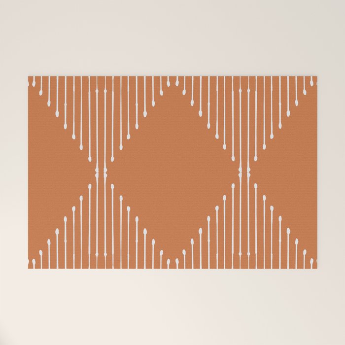 Geo (Terracotta Orange) Welcome Mat Gallery Image 1