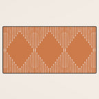 Geo (Terracotta Orange) Desk Mat Gallery Image 3
