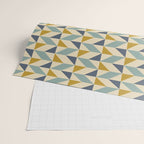 Retro Geometric Triangles in Gold and Blue Wrapping Paper Gallery Image 2