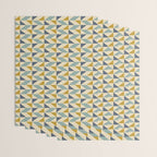 Retro Geometric Triangles in Gold and Blue Wrapping Paper Gallery Image 3