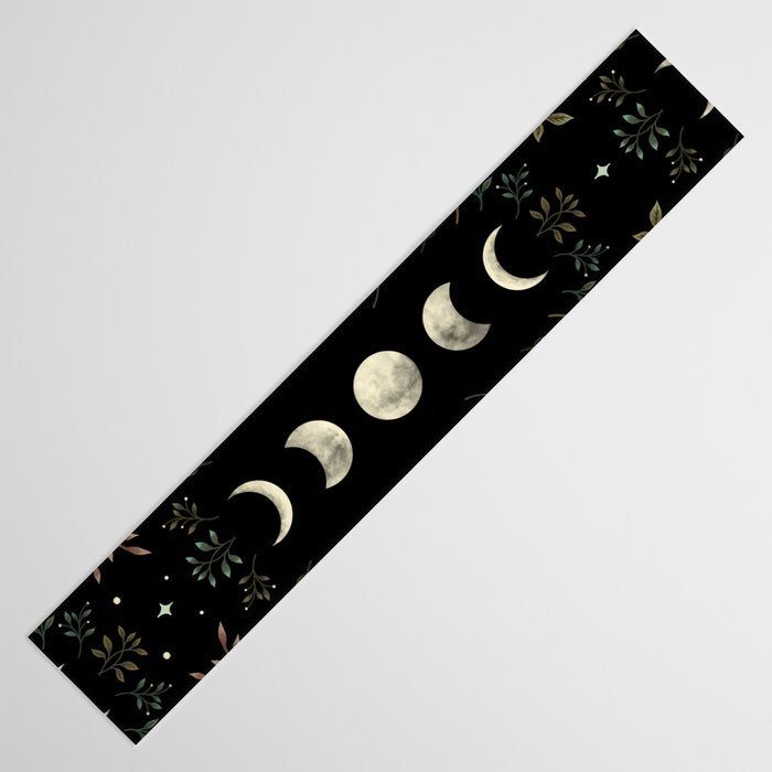 Moonlight Garden - Olive Green Table Runner Gallery Image 3