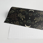 Moonlight Garden - Olive Green Wrapping Paper Gallery Image 2