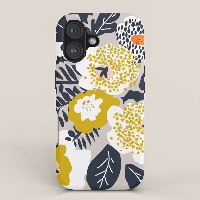 Scandinavian flowers greet you iPhone Case Gallery Image 1