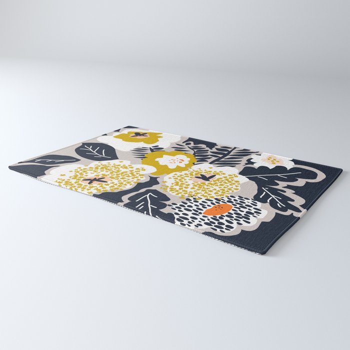 Scandinavian flowers greet you Rug Gallery Image 3
