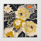 Scandinavian flowers greet you Wood Wall Art Gallery Image 1