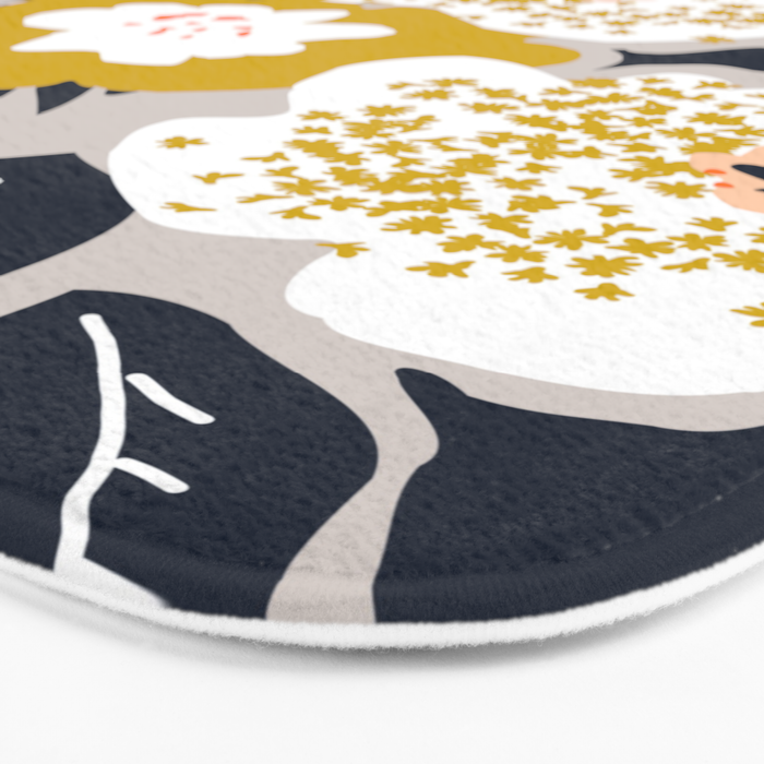 Scandinavian flowers greet you Bath Mat Gallery Image 3
