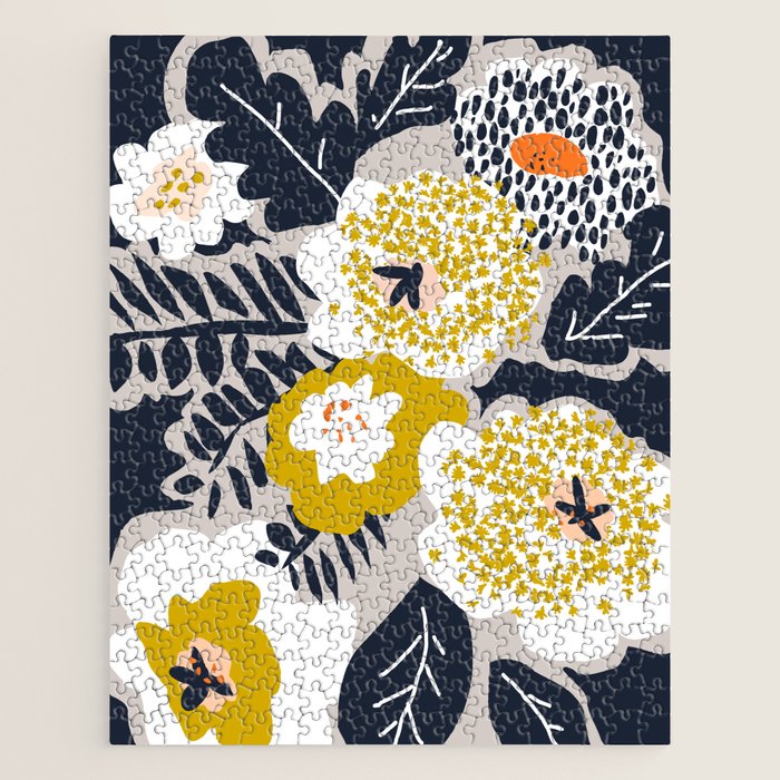 Scandinavian flowers greet you Jigsaw Puzzle