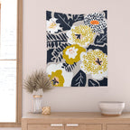 Scandinavian flowers greet you Wall Tapestry Gallery Image 2