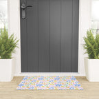 Colorful fun doodle art pattern Welcome Mat Gallery Image 3