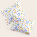 Colorful fun doodle art pattern Pillow Sham Gallery Image 3