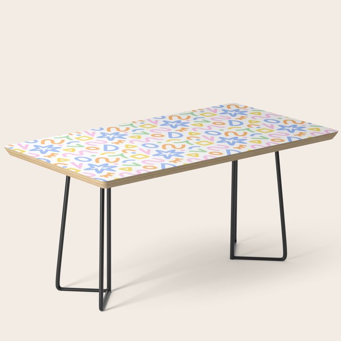 Colorful fun doodle art pattern Coffee Table Gallery Image 1