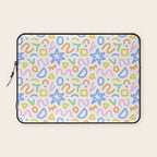 Colorful fun doodle art pattern Laptop Sleeve Gallery Image 1