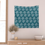Tropical Turtle | Lagoon Blue  Wall Tapestry Gallery Image 2