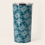 Tropical Turtle | Lagoon Blue  Travel Mug Gallery Image 1