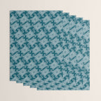 Tropical Turtle | Lagoon Blue  Wrapping Paper Gallery Image 3