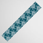 Tropical Turtle | Lagoon Blue  Table Runner Gallery Image 3