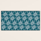Tropical Turtle | Lagoon Blue  Desk Mat Gallery Image 3