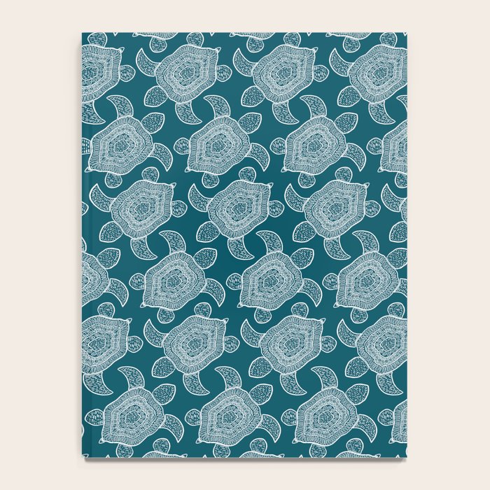 Tropical Turtle | Lagoon Blue  Notebook Gallery Image 4