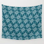 Tropical Turtle | Lagoon Blue  Wall Tapestry Gallery Image 4