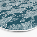Tropical Turtle | Lagoon Blue  Bath Mat Gallery Image 3