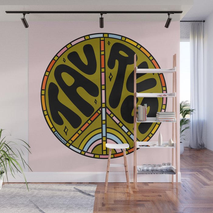 Taurus Peace Sign Wall Mural Gallery Image 1