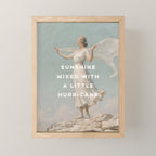 Sunshine Mixed With a Little Hurricane, Feminist Mini Art Print Gallery Image 1