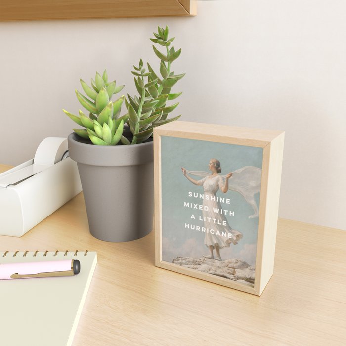 Sunshine Mixed With a Little Hurricane, Feminist Mini Art Print Gallery Image 2