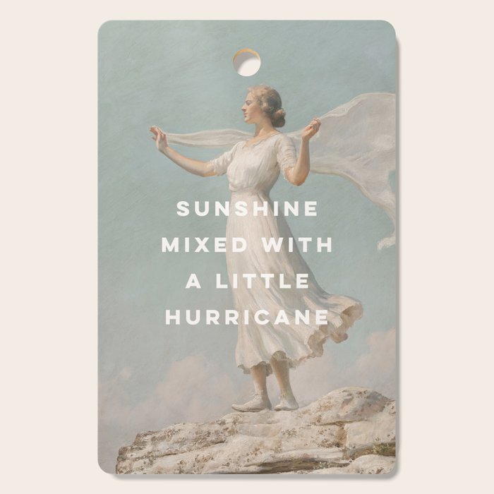 Sunshine Mixed With a Little Hurricane, Feminist Cutting Board Gallery Image 1