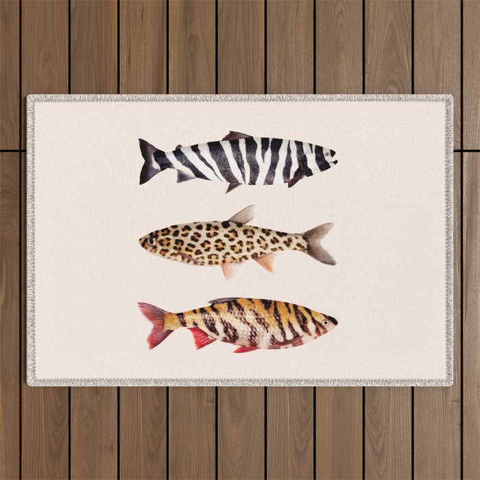 FISH PRINTS Outdoor Rug Gallery Image 1