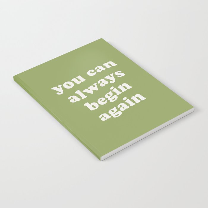 Begin Again Green Notebook Gallery Image 1