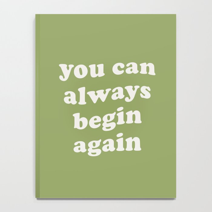 Begin Again Green Notebook Gallery Image 4