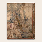 Antique 19th Century French Aubusson Rococo Romantic Lovers Tapestry Notebook Gallery Image 4