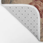 Antique 19th Century French Aubusson Rococo Romantic Lovers Tapestry Bath Mat Gallery Image 2