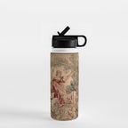 Antique 19th Century French Aubusson Rococo Romantic Lovers Tapestry Water Bottle Gallery Image 1