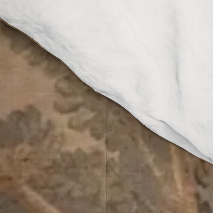 Antique 19th Century French Aubusson Rococo Romantic Lovers Tapestry Comforter Gallery Image 4