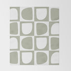 Art forms (sage) Throw Blanket Gallery Image 2