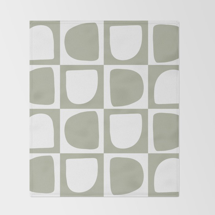 Art forms (sage) Throw Blanket Gallery Image 2