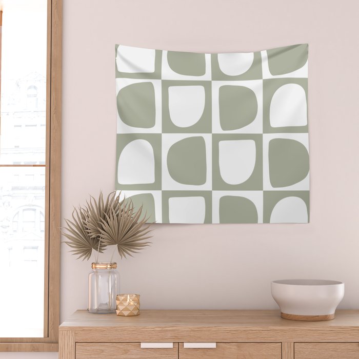 Art forms (sage) Wall Tapestry Gallery Image 2