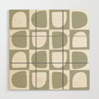 Art forms (sage) Wood Wall Art Gallery Image 1