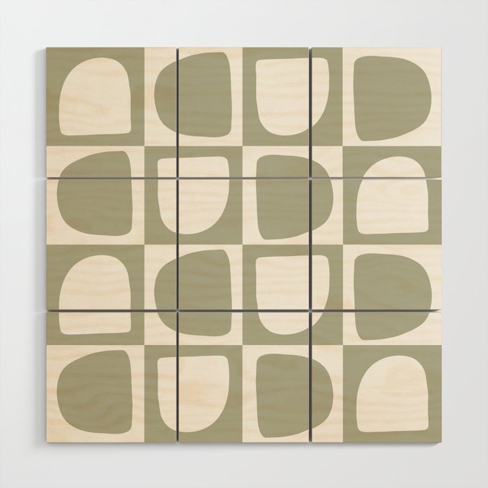 Art forms (sage) Wood Wall Art Gallery Image 1